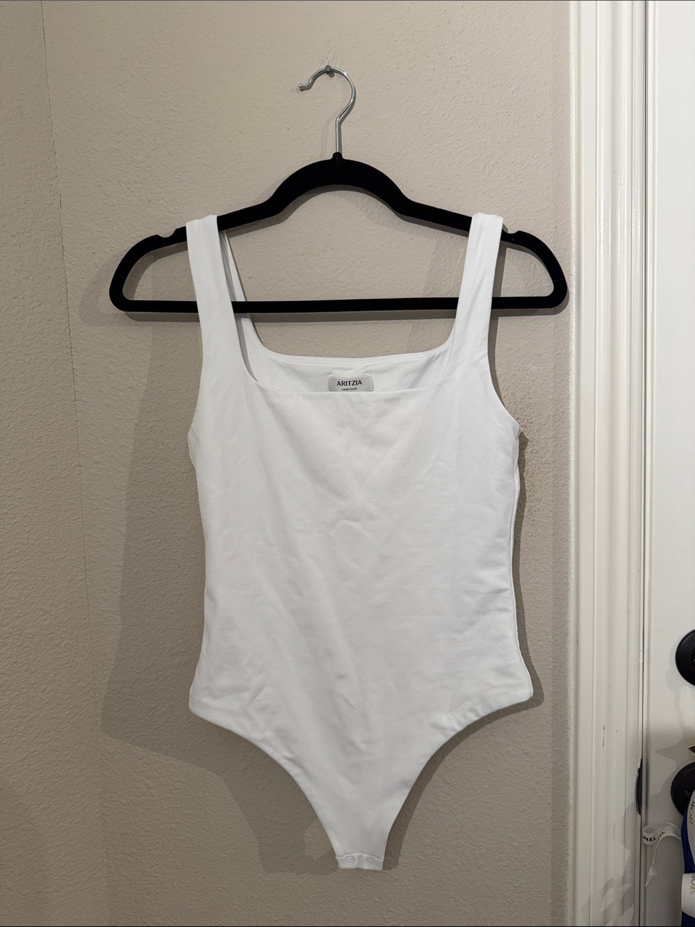 Aritzia Contour White Thong Bodysuit - M